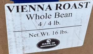 Vienna Roast Whole Bean (4/4Lb Bags)